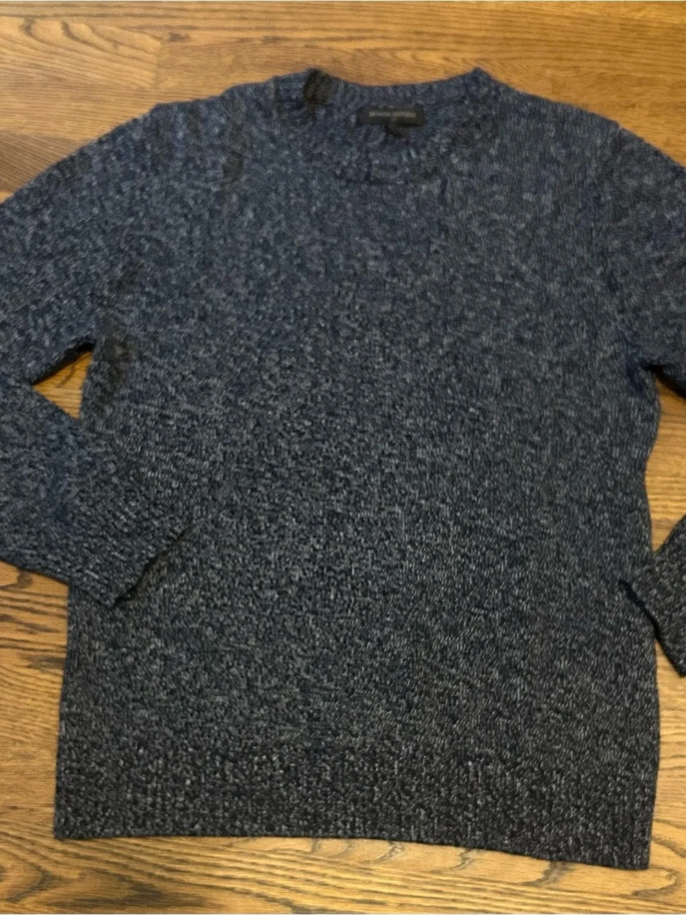 Banana Republic Men's Heathered Navy Crewneck Sweater 0199